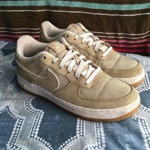 Nike Air Force 1 size 7.5 women’s Beige tan